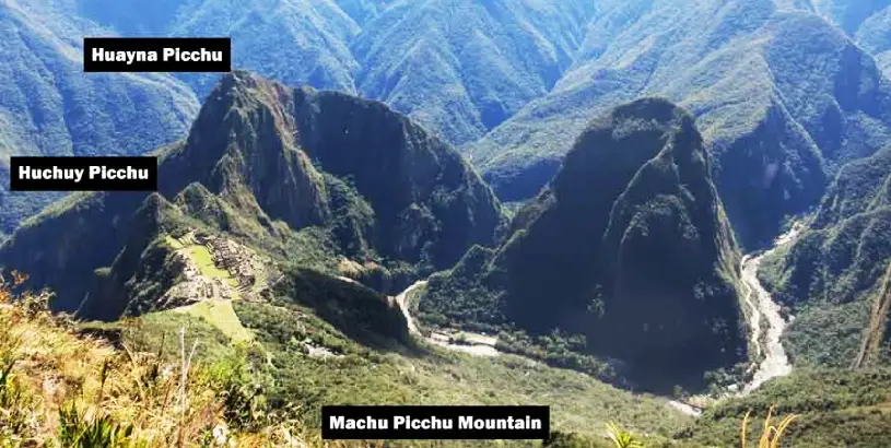 Machu Picchu hikes, Huayna Picchu, Machu Picchu mountain and Huchuy Picchu